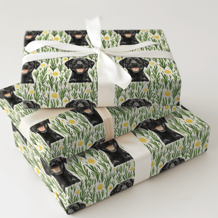 Park with the Black Lab - Wrapping Paper - Aspen & Arlo