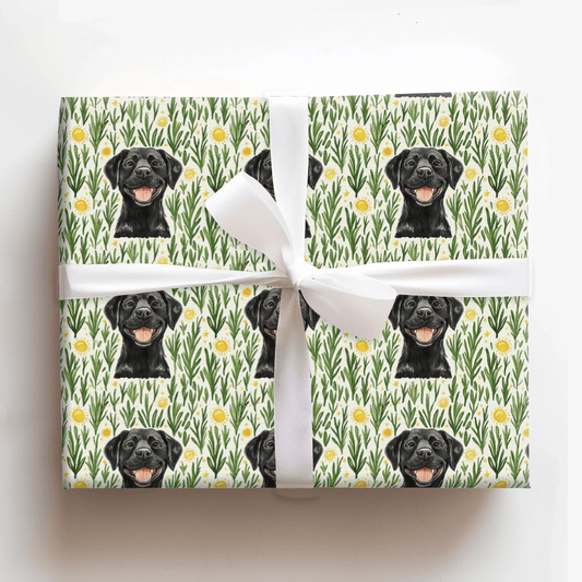 Park with the Black Lab - Wrapping Paper - Aspen & Arlo