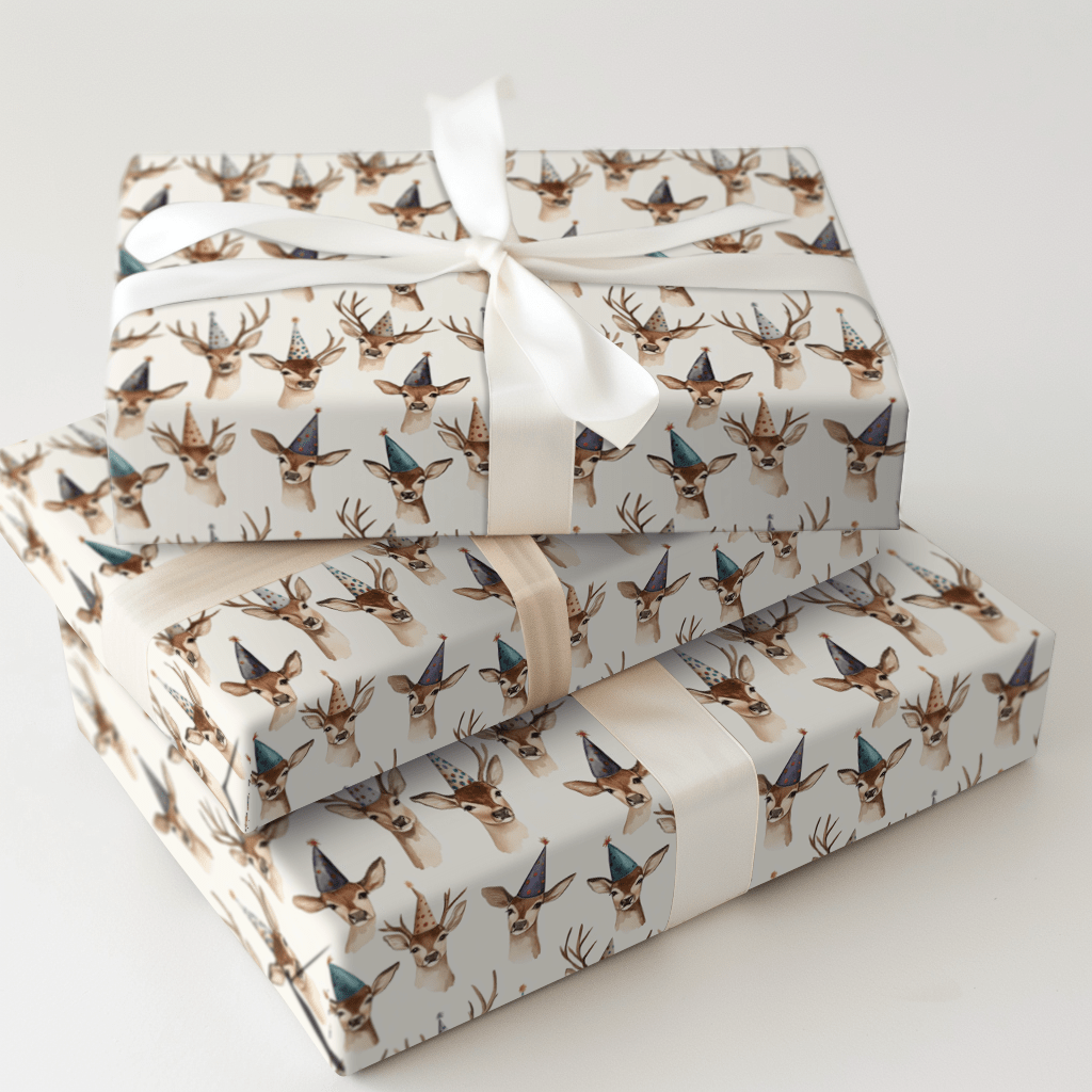 Party Fawn - Wrapping Paper - Aspen & Arlo