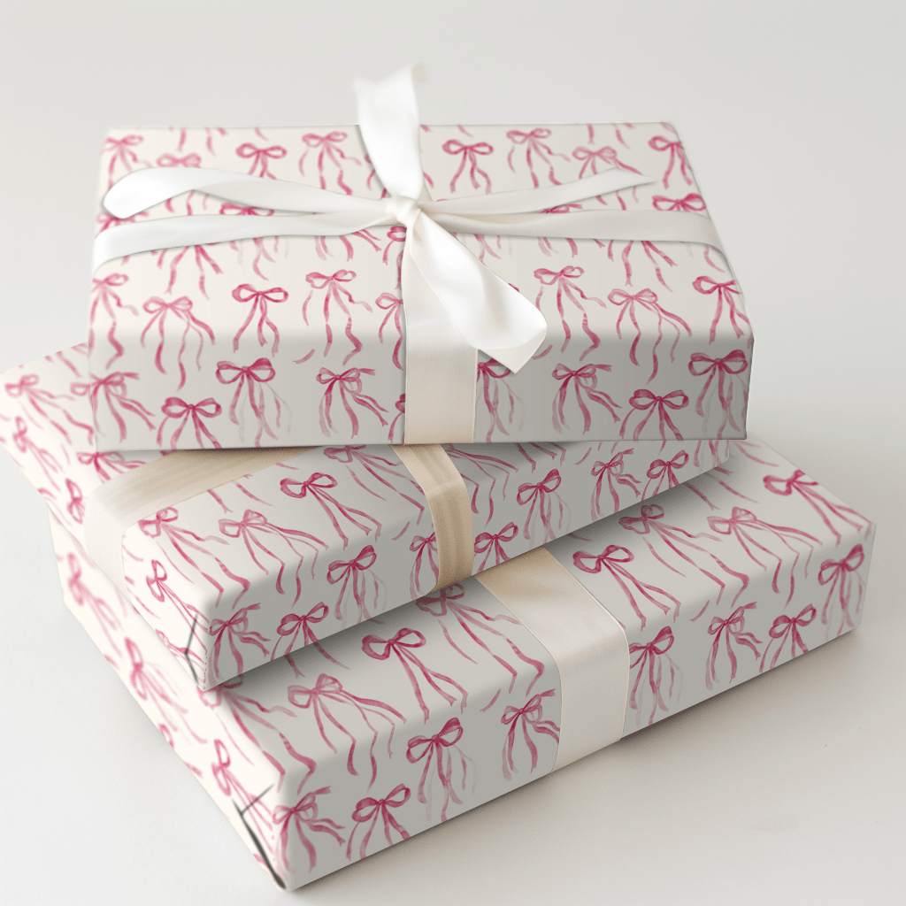 Peony Bow - Wrapping Paper - Aspen & Arlo