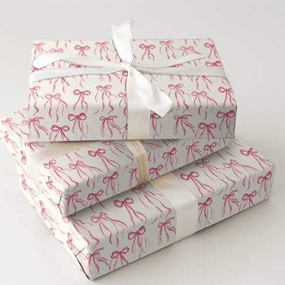 Peony Bow - Wrapping Paper - Aspen & Arlo
