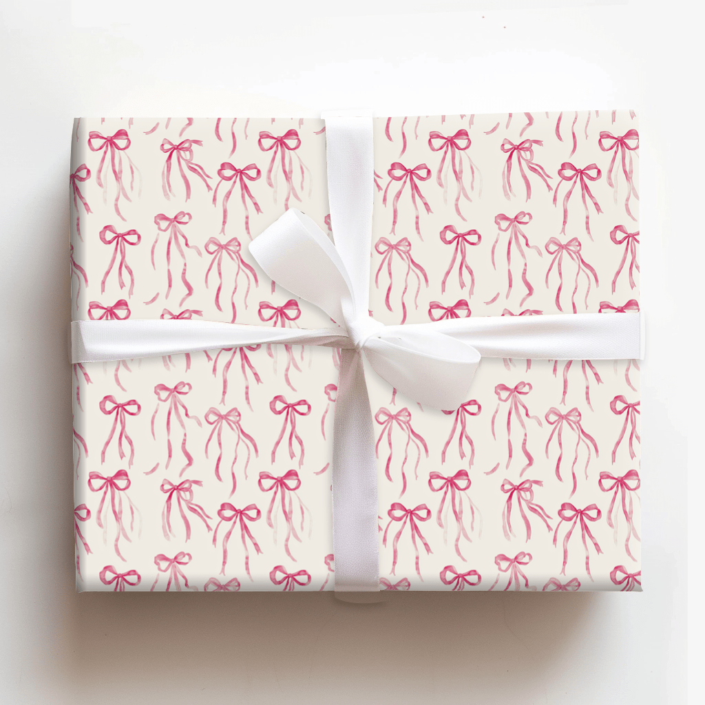 Peony Bow - Wrapping Paper - Aspen & Arlo
