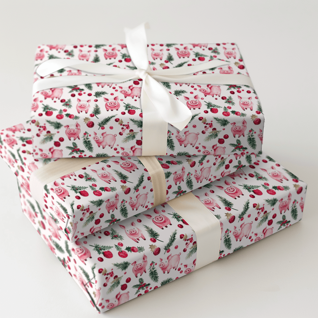 Piggy Polar - Wrapping Paper - Aspen & Arlo