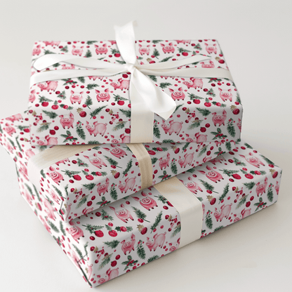 Piggy Polar - Wrapping Paper - Aspen & Arlo