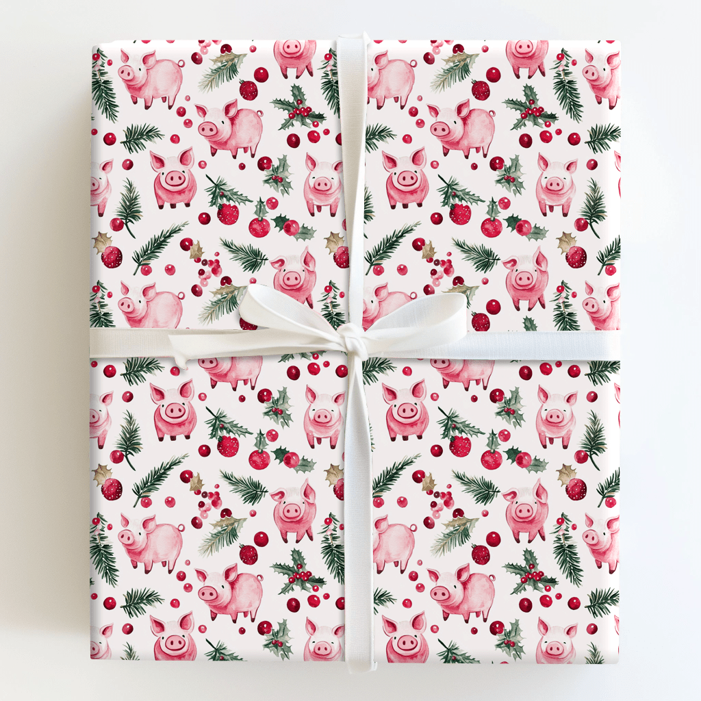 Piggy Polar - Wrapping Paper - Aspen & Arlo