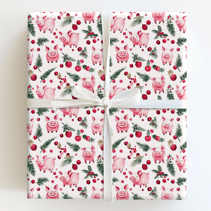 Piggy Polar - Wrapping Paper - Aspen & Arlo