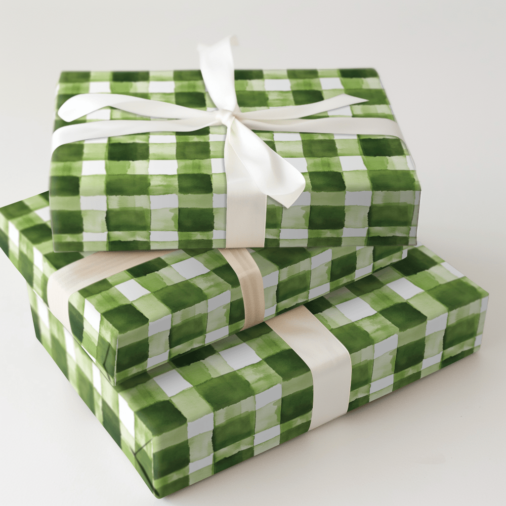 Pine Check - Wrapping Paper - Aspen & Arlo