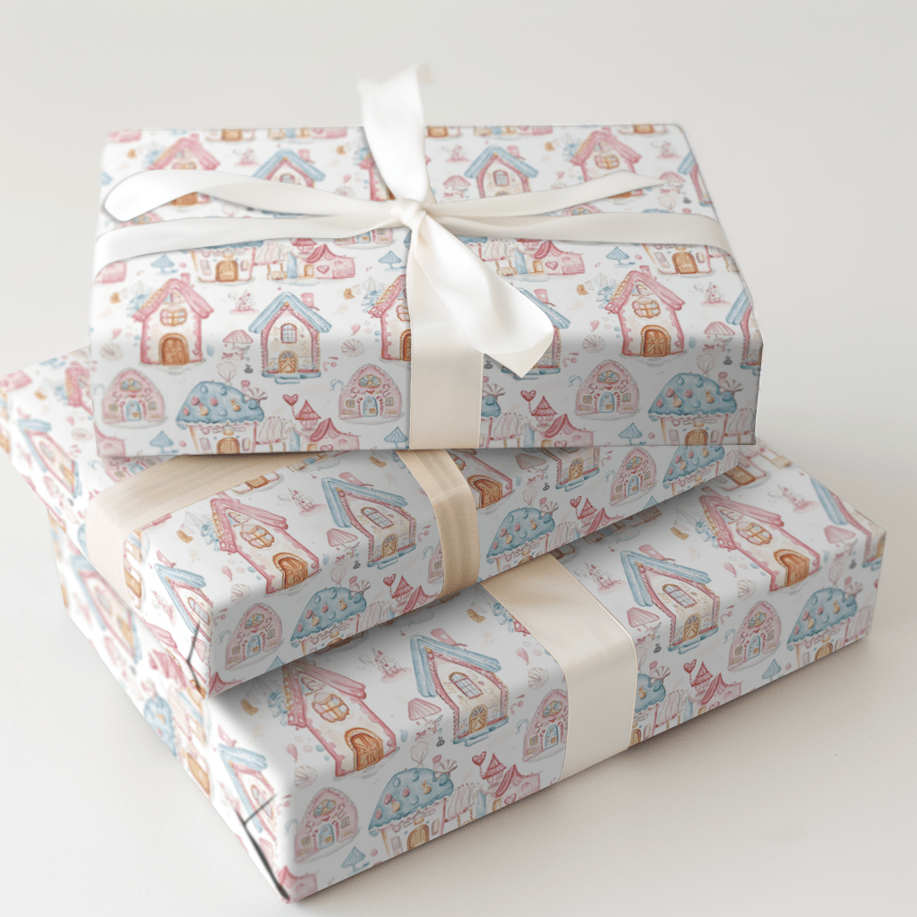 Pink Chalet - Wrapping Paper - Aspen & Arlo