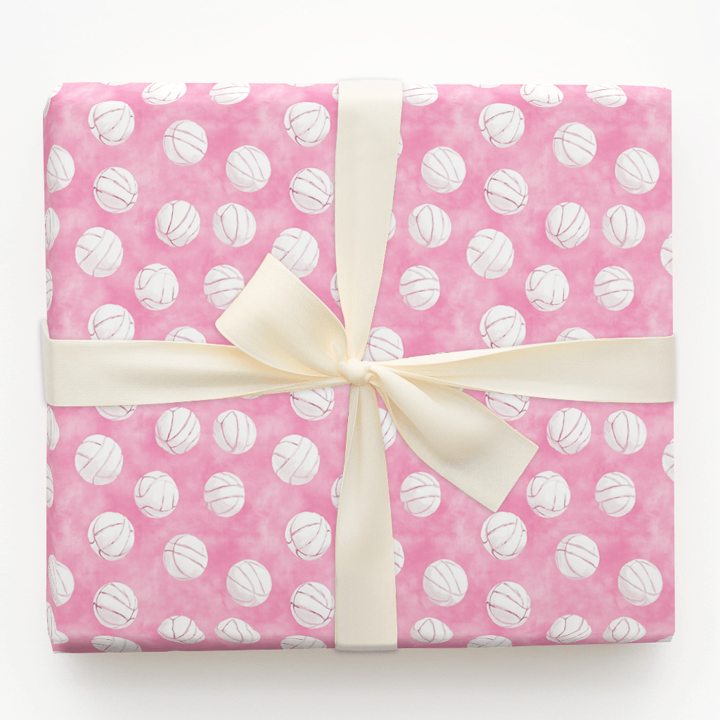 Pink Volley - Wrapping Paper - Aspen & Arlo