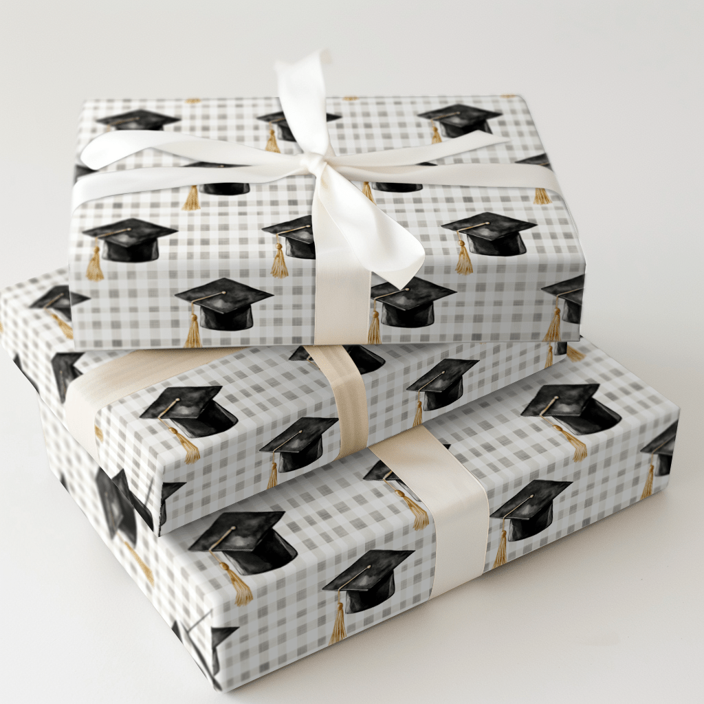 Plaid to Be a Grad - Wrapping Paper - Aspen & Arlo