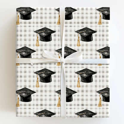 Plaid to Be a Grad - Wrapping Paper - Aspen & Arlo