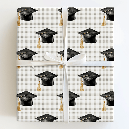 Plaid to Be a Grad - Wrapping Paper - Aspen & Arlo