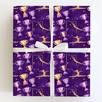 Plum Leap and Swing - Wrapping Paper - Aspen & Arlo
