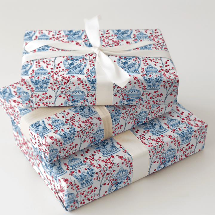 Porcelain Poise - Wrapping Paper - Aspen & Arlo