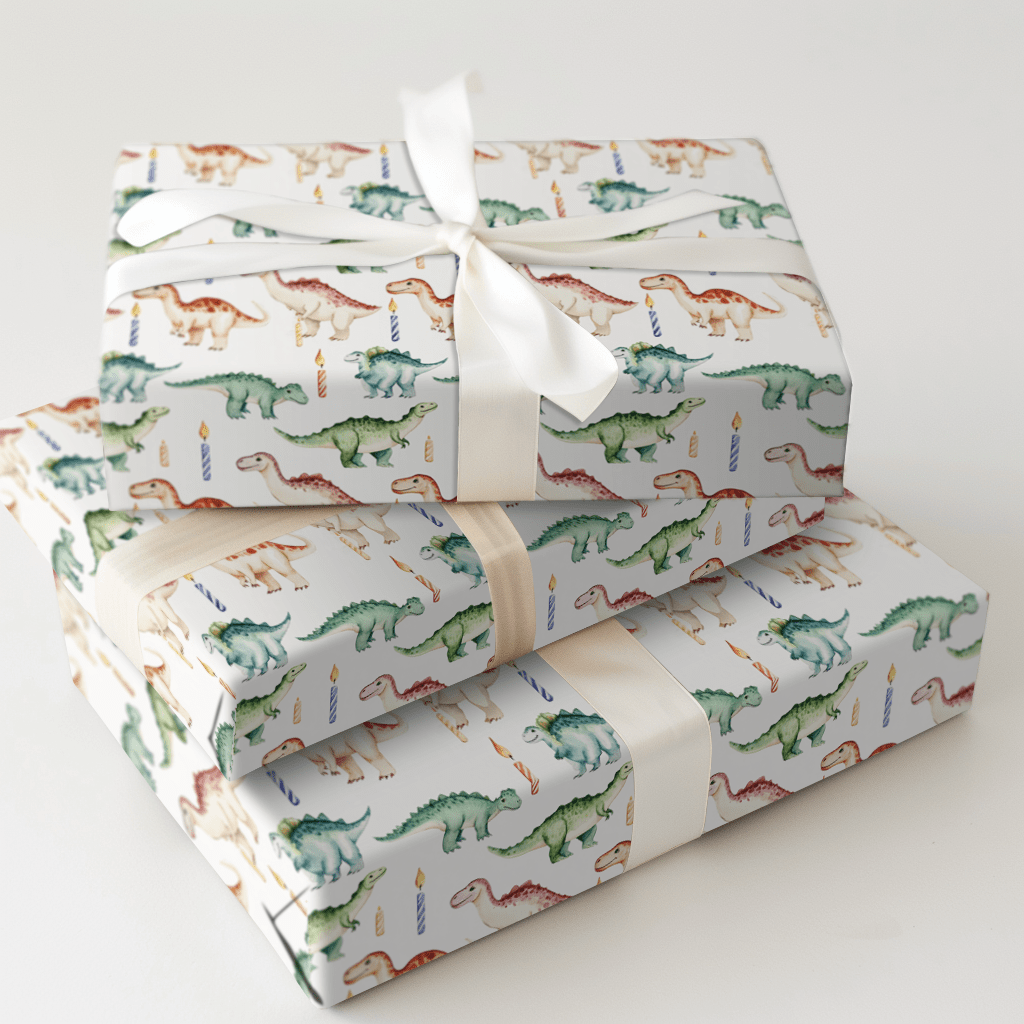 Prehistorical Party - Wrapping Paper - Aspen & Arlo