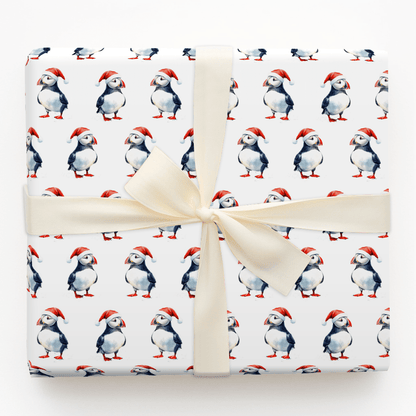 Puffin Claus - Wrapping Paper - Aspen & Arlo