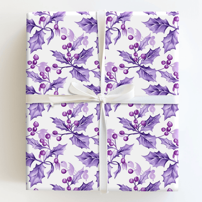 Purple Berry Merry - Wrapping Paper - Aspen & Arlo