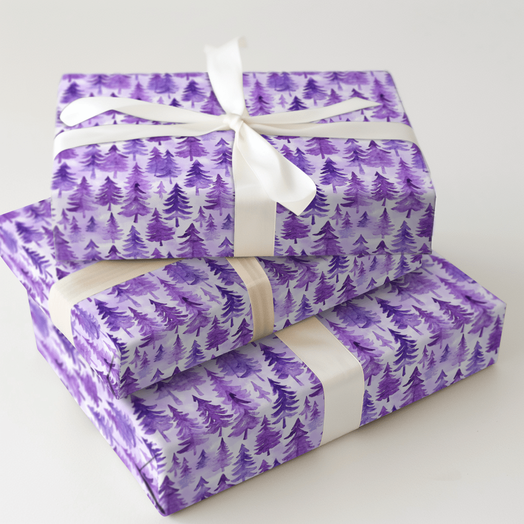Purple Forest - Wrapping Paper - Aspen & Arlo