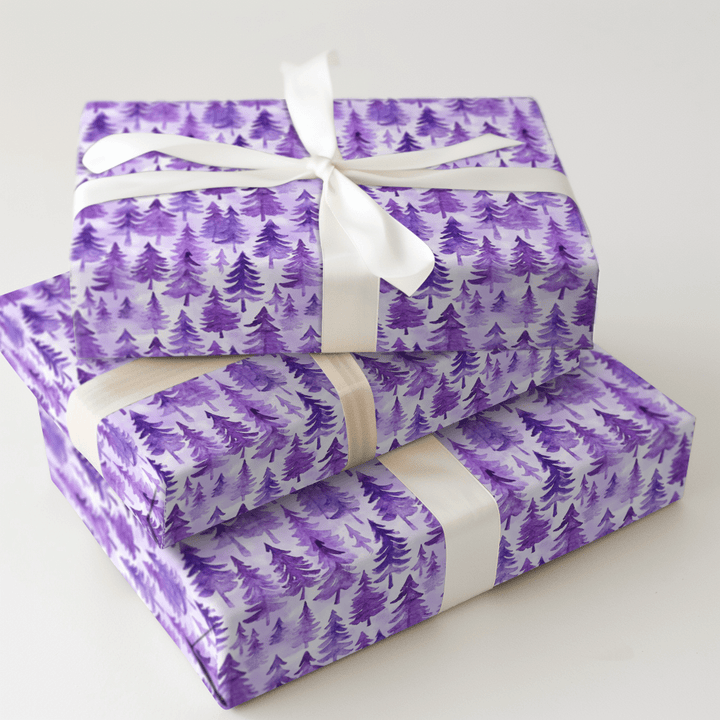 Purple Forest - Wrapping Paper - Aspen & Arlo