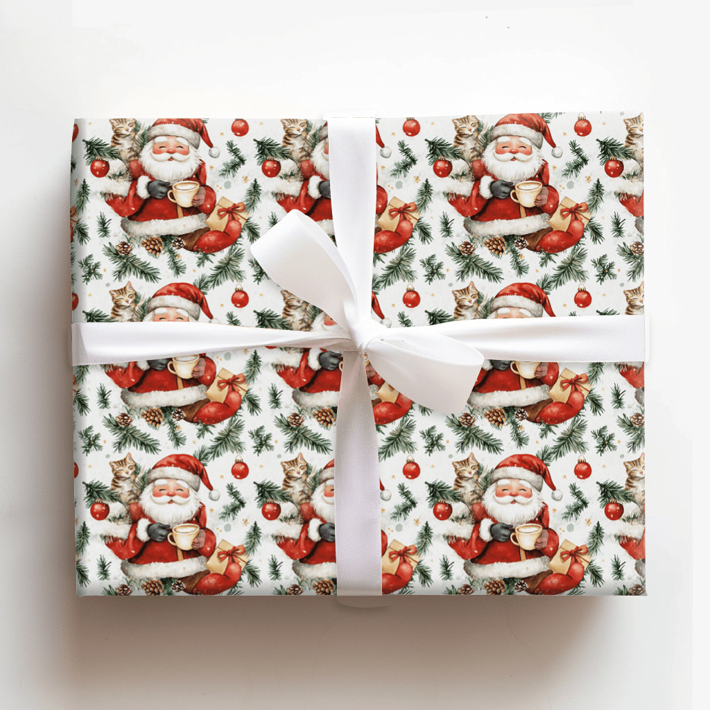 Purrfect Brew - Wrapping Paper - Aspen & Arlo