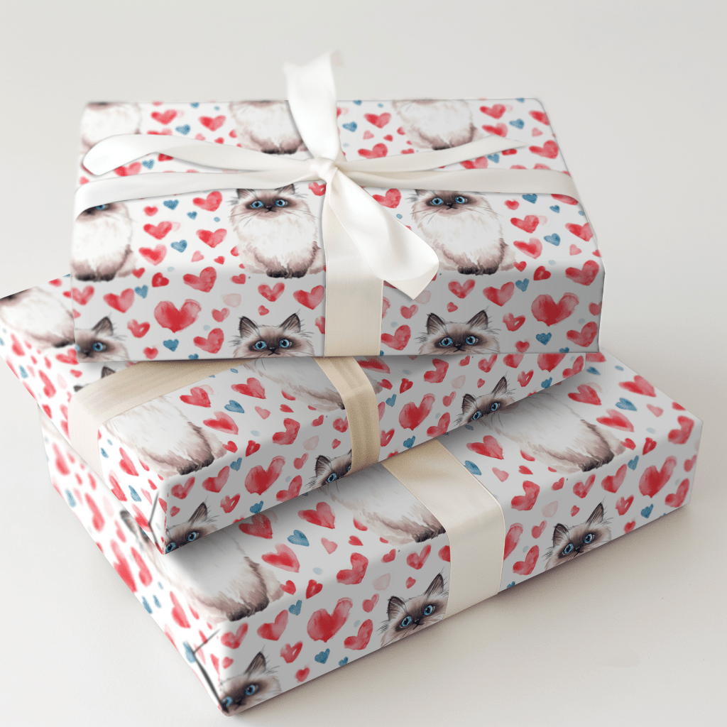 Ragdoll Valentine - Wrapping Paper - Aspen & Arlo