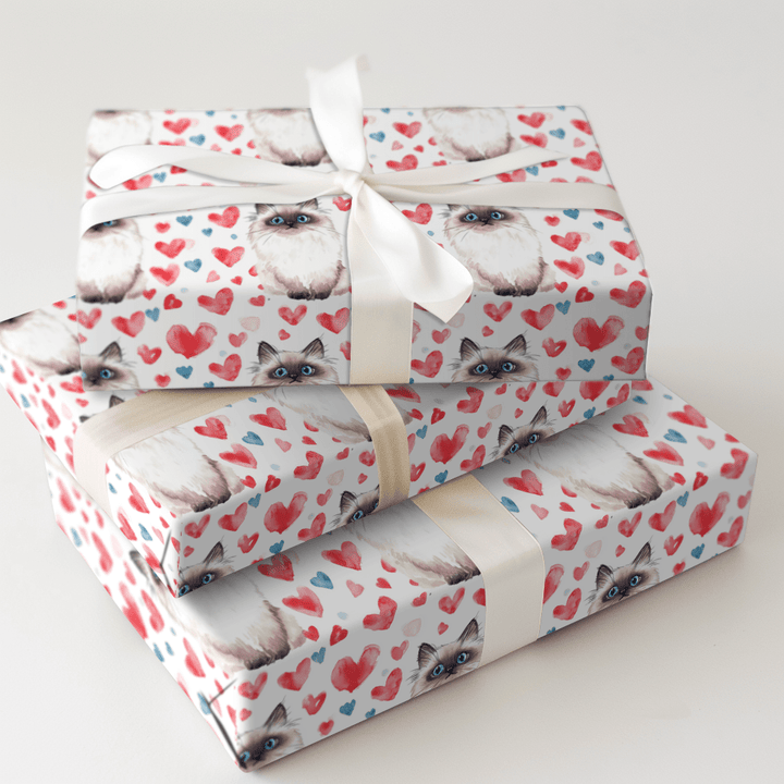 Ragdoll Valentine - Wrapping Paper - Aspen & Arlo