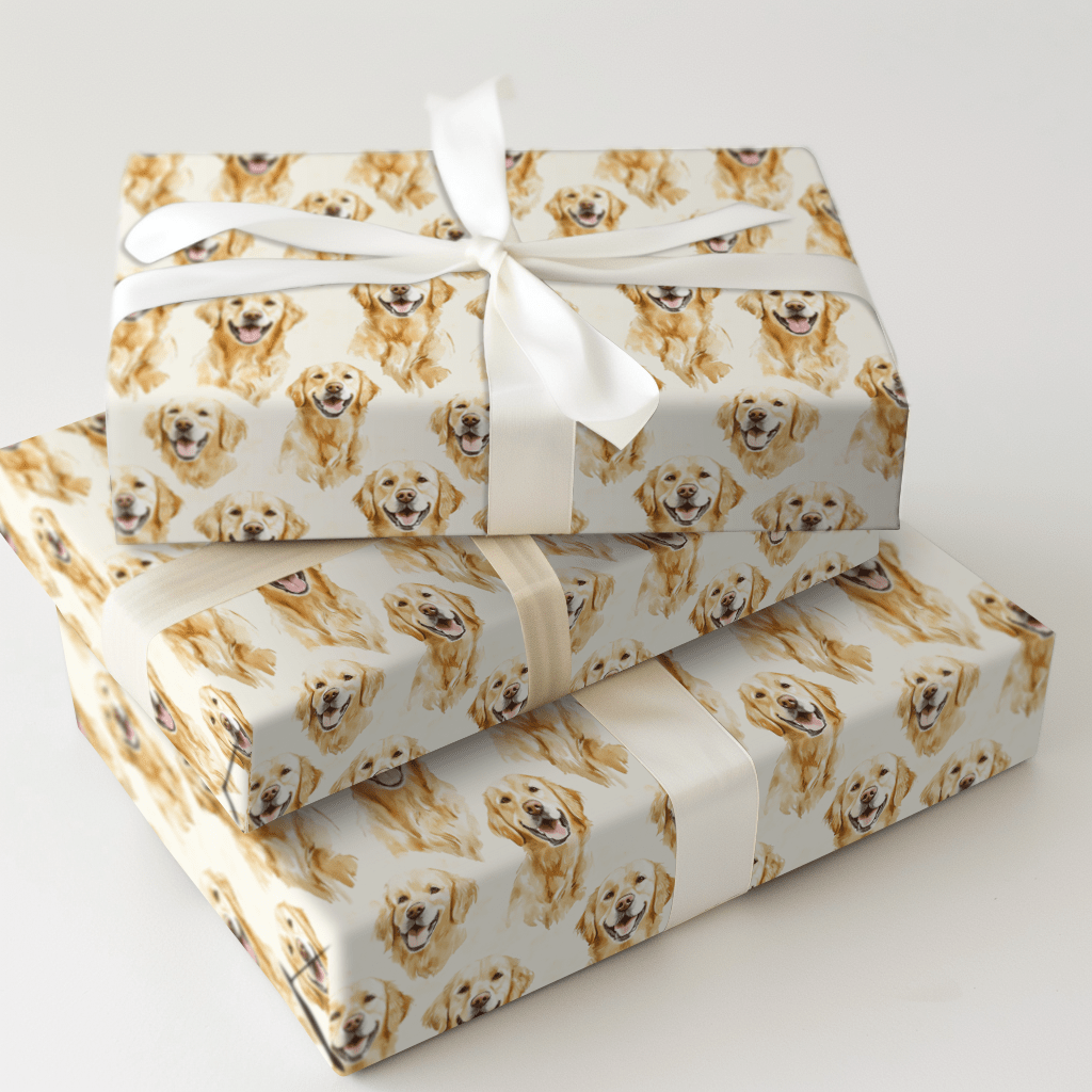 Retriever of My Heart - Wrapping Paper - Aspen & Arlo