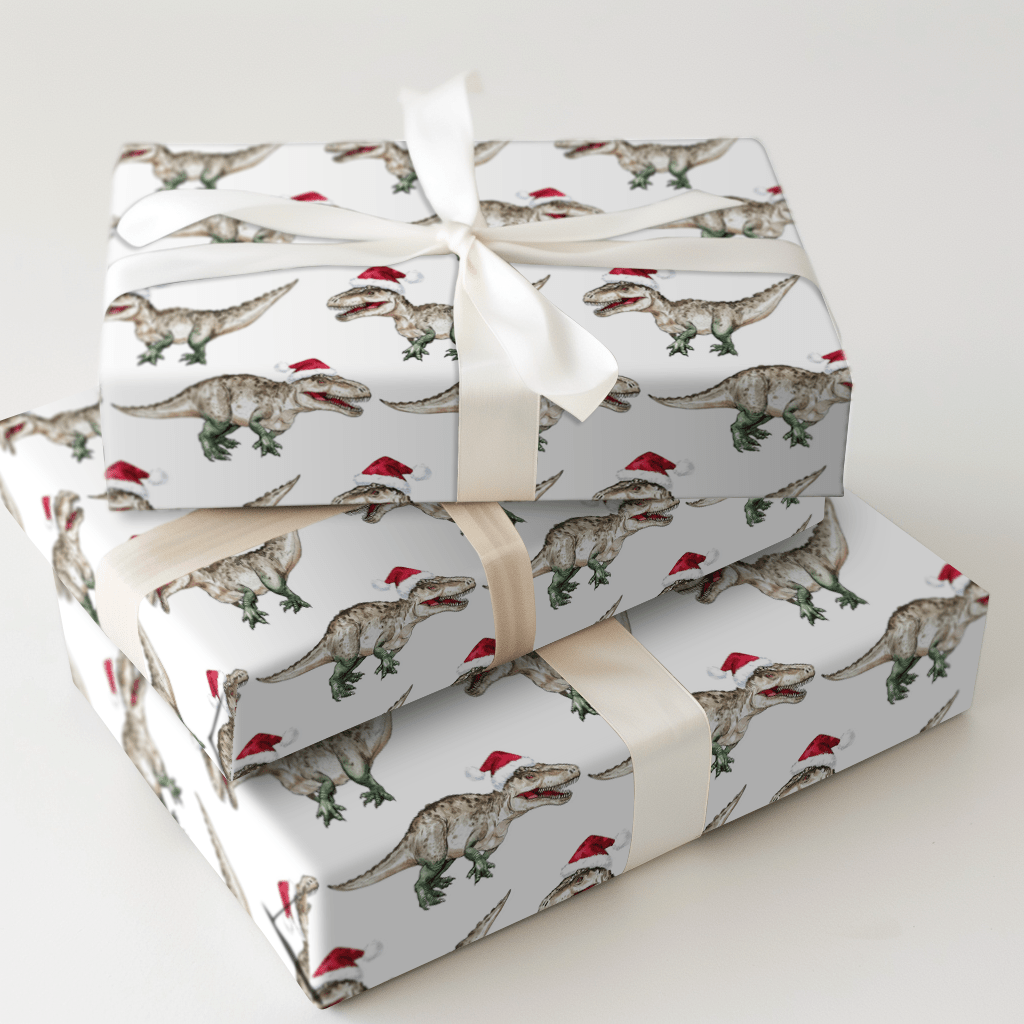 Roar Navidad - Wrapping Paper - Aspen & Arlo