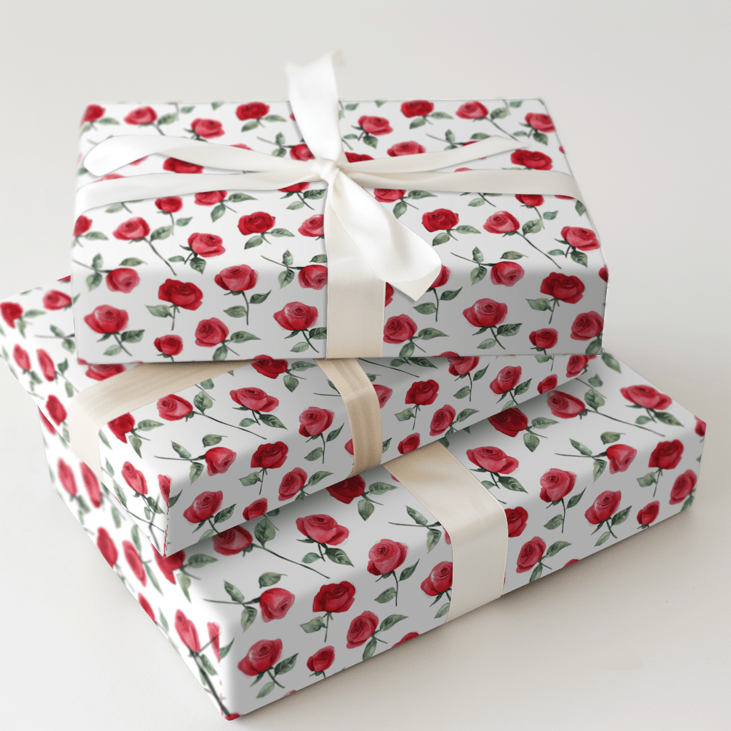 Roses Are Red - Wrapping Paper - Aspen & Arlo