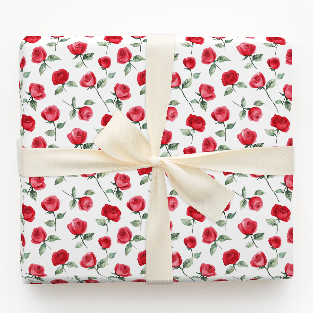 Roses Are Red - Wrapping Paper - Aspen & Arlo