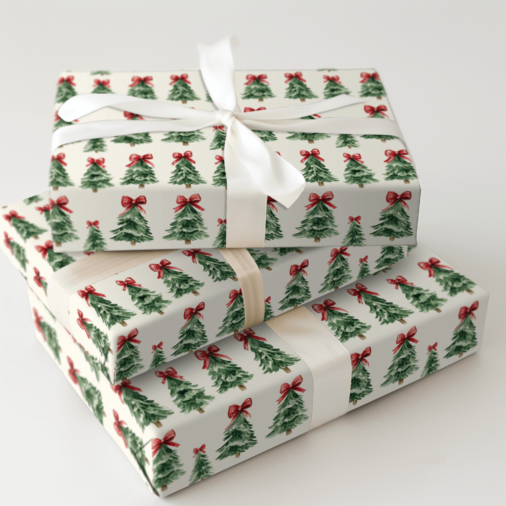 Rosy Ties - Wrapping Paper - Aspen & Arlo