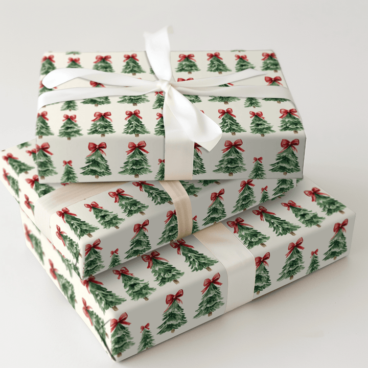 Rosy Ties - Wrapping Paper - Aspen & Arlo