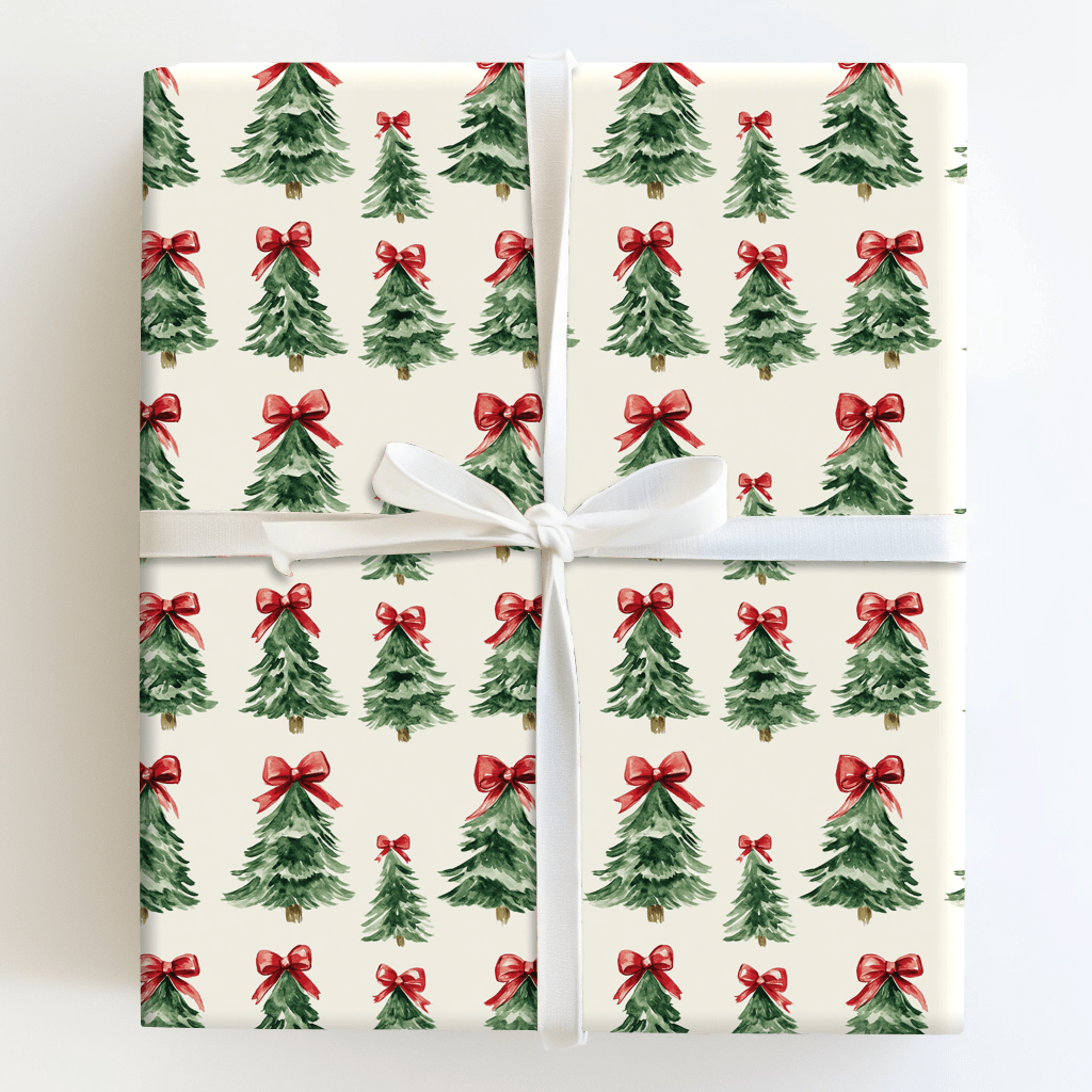 Rosy Ties - Wrapping Paper - Aspen & Arlo
