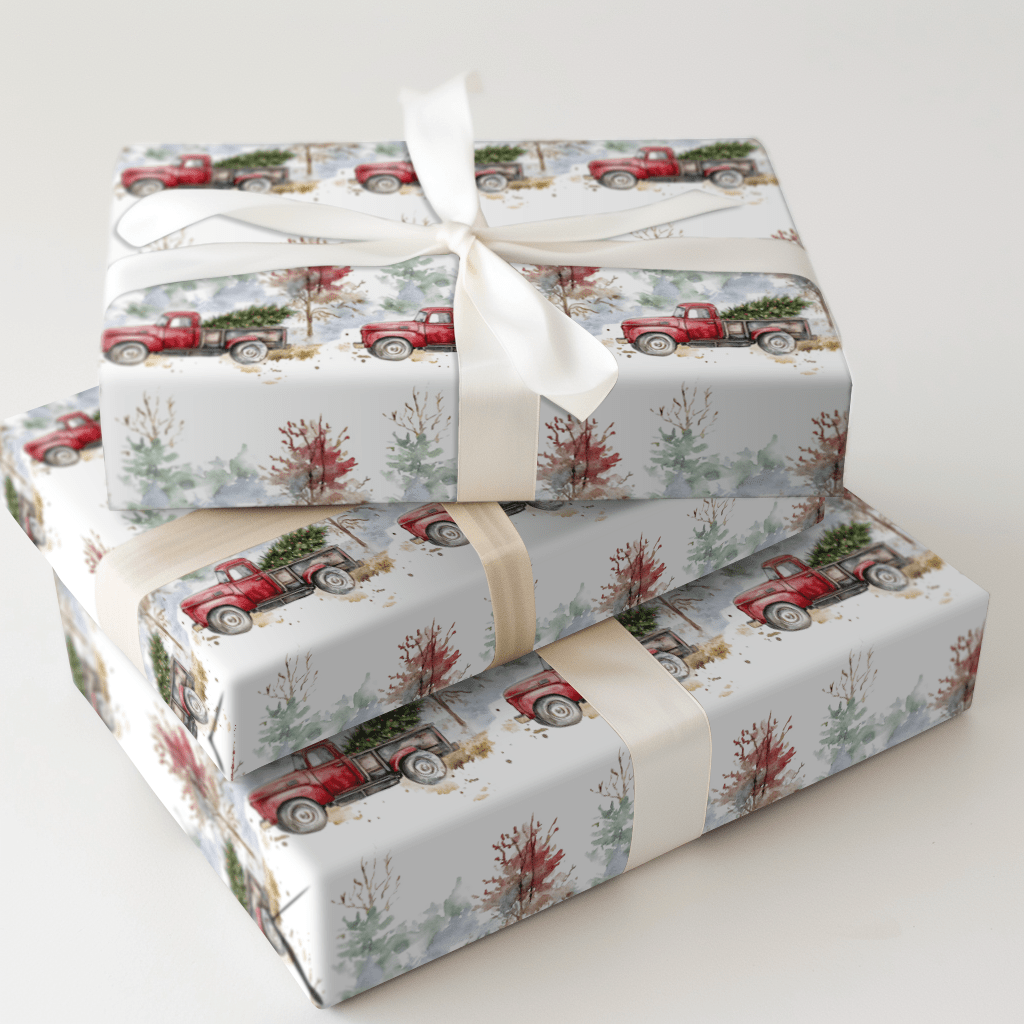 Rustic Red Christmas - Wrapping Paper - Aspen & Arlo