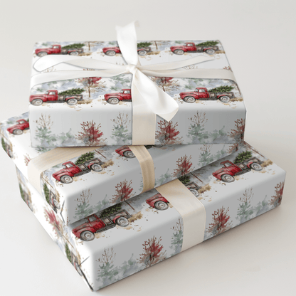Rustic Red Christmas - Wrapping Paper - Aspen & Arlo