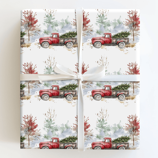 Rustic Red Christmas - Wrapping Paper - Aspen & Arlo