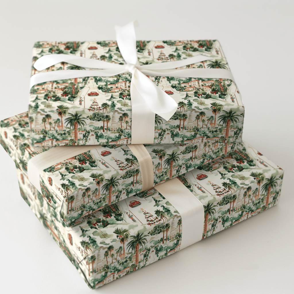Santa Santa Monica - Wrapping Paper - Aspen & Arlo