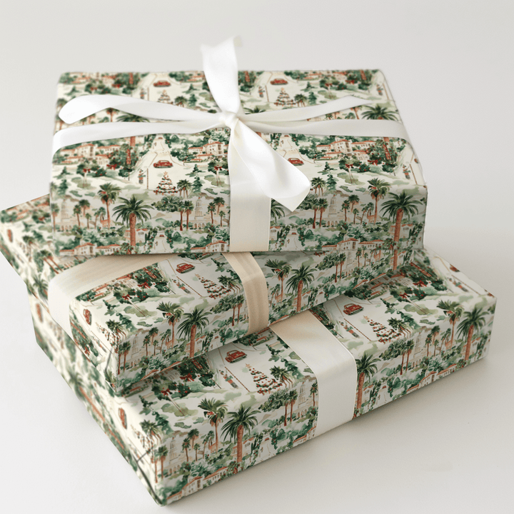 Santa Santa Monica - Wrapping Paper - Aspen & Arlo