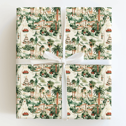 Santa Santa Monica - Wrapping Paper - Aspen & Arlo
