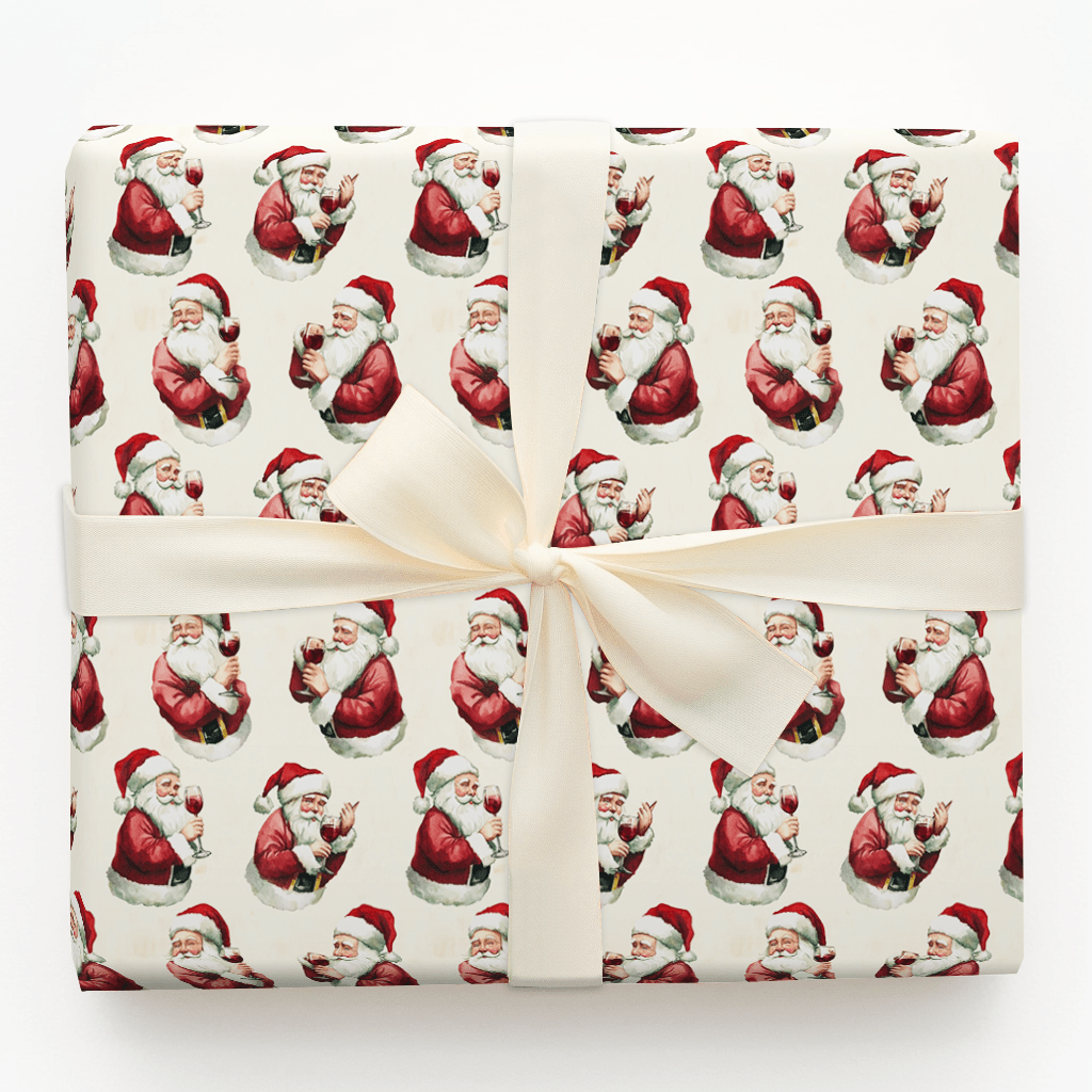 Santa Sommelier - Wrapping Paper - Aspen & Arlo