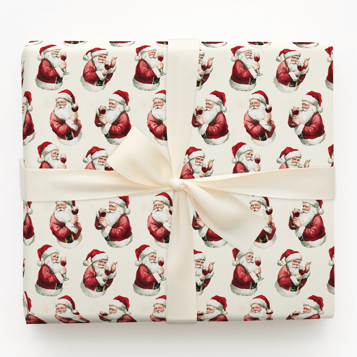 Santa Sommelier - Wrapping Paper - Aspen & Arlo