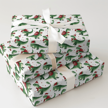 Santasaurus - Wrapping Paper - Aspen & Arlo