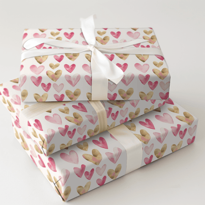 Satin Heartstrings - Wrapping Paper - Aspen & Arlo