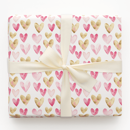 Satin Heartstrings - Wrapping Paper - Aspen & Arlo