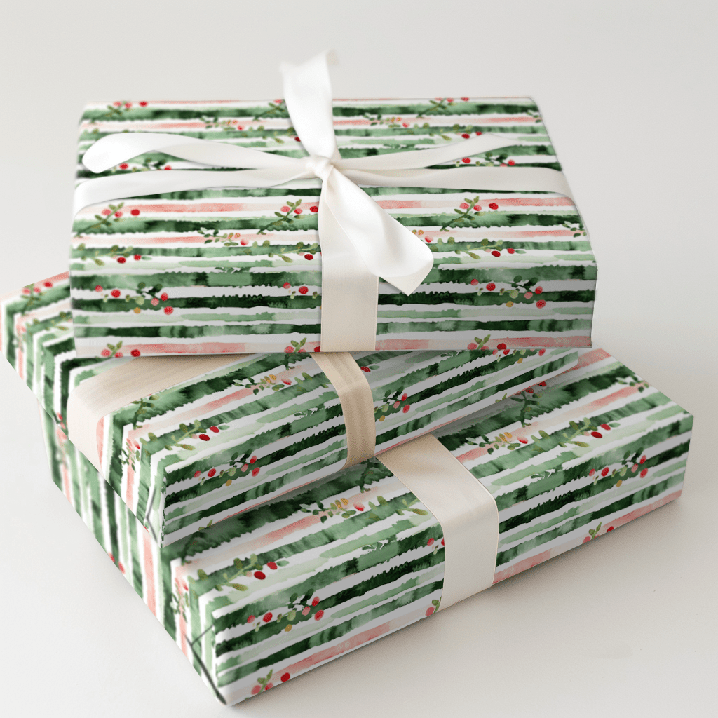 Seasonal Stripe - Wrapping Paper - Aspen & Arlo