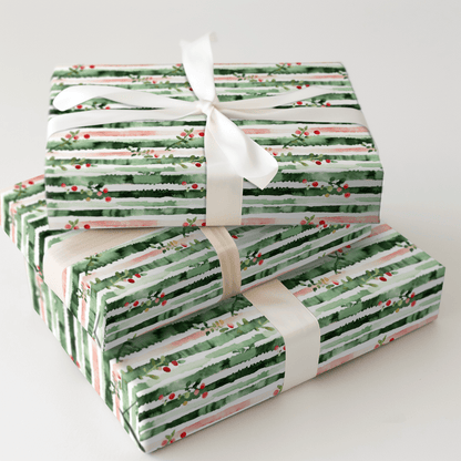 Seasonal Stripe - Wrapping Paper - Aspen & Arlo
