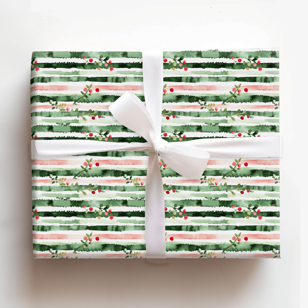 Seasonal Stripe - Wrapping Paper - Aspen & Arlo