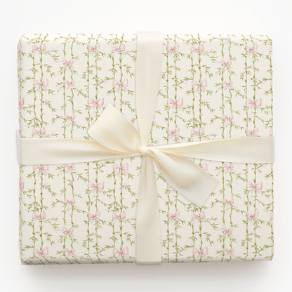 Serene Bows and Bamboo - Wrapping Paper - Aspen & Arlo