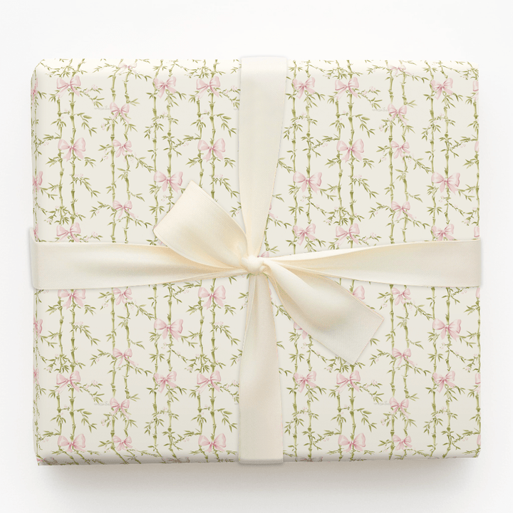 Serene Bows and Bamboo - Wrapping Paper - Aspen & Arlo
