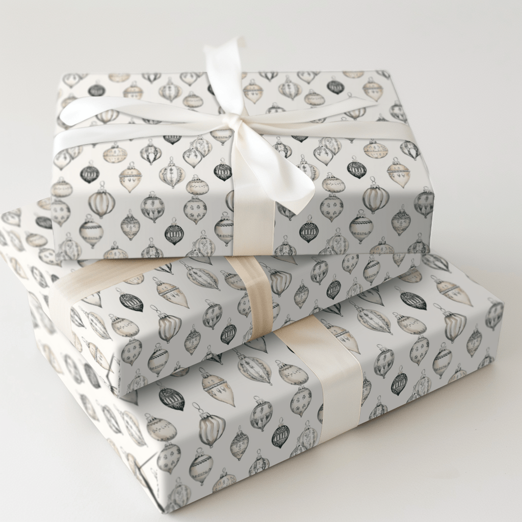 Shimmer Silver - Wrapping Paper - Aspen & Arlo